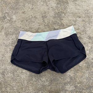 Lululemon speed short (lined) size 6 NAVY